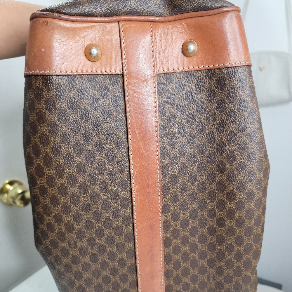Vintage Celine MacadamLeather Boston Bag - Picture 3 of 10
